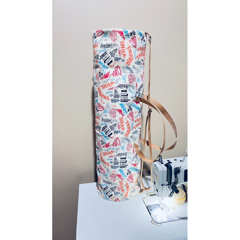 กระเป๋าใส่เสื่อโยคะจัมโบ้ / กระเป๋าใส่เสื่อพิลาทิส / กระเป๋าใส่เสื่อ / กระเป๋าใส่เสื่อ - 2 สาย (L: 8