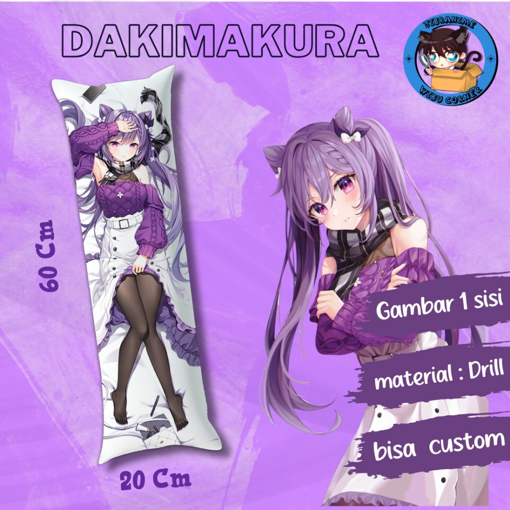 หมอนข้างผลกระทบ Dakimakura / genshin Keqing