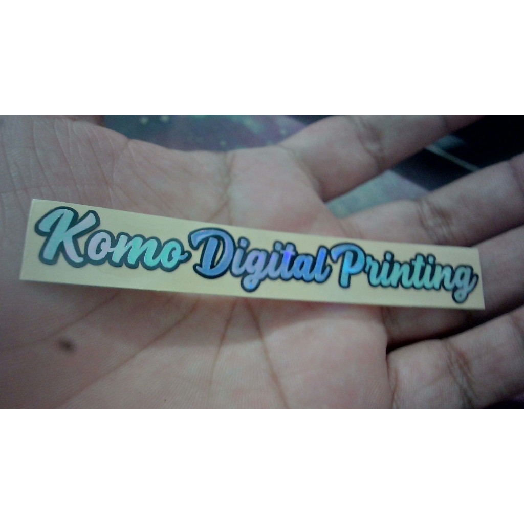 HOLOGRAM NAME STICKERS HOLOGRAM NAME CUTTING STICKERS สติ๊กเกอร์มอเตอร์ไซค์