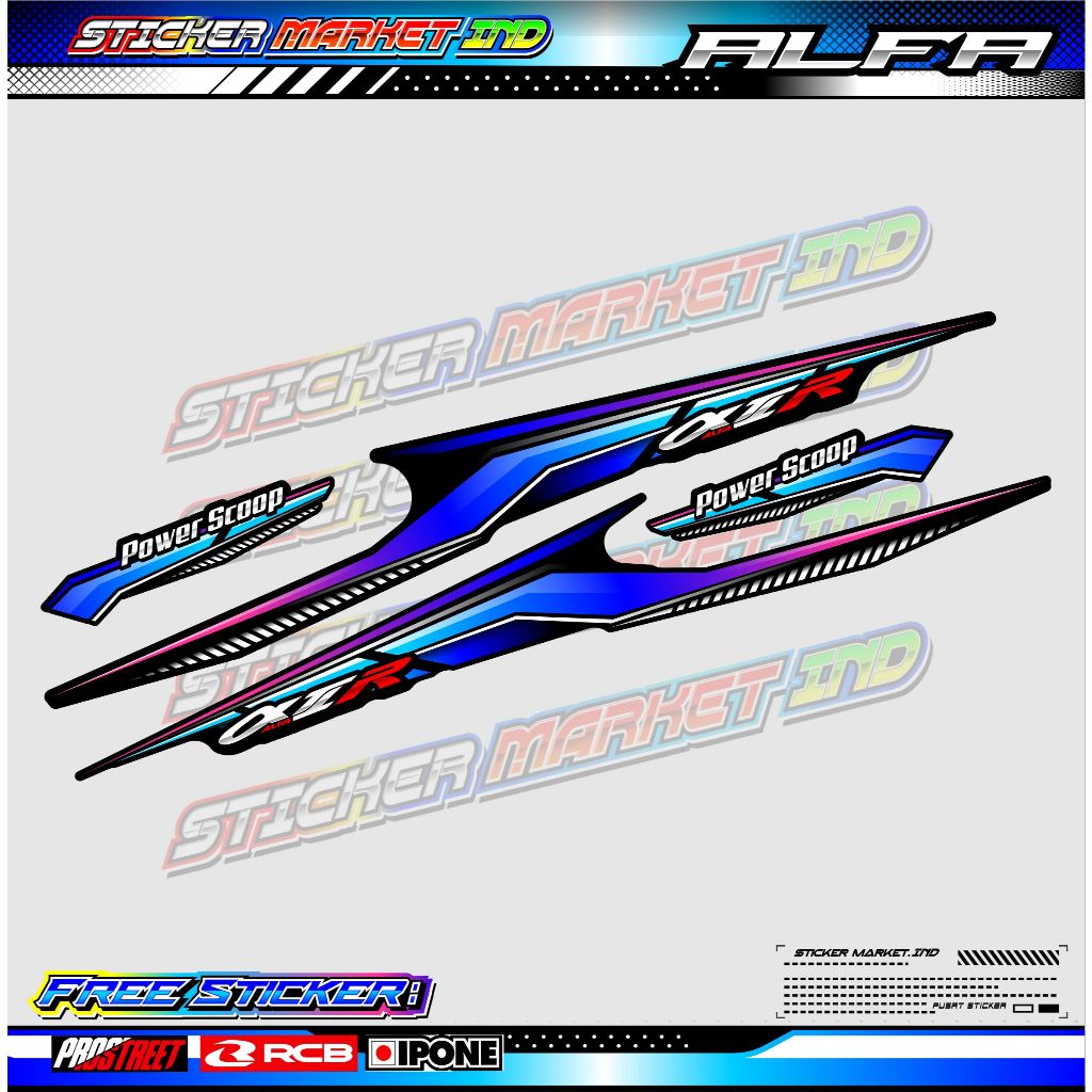 YAMAHA ALFA VARIATION STRIPING / YAMAHA ALFA MOTORCYCLE VARIATION STICKER LIST