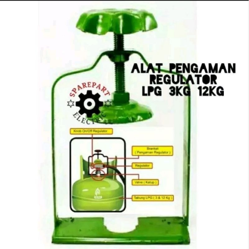REGULATOR SAFETY LOCKING REGULAR RETAINER GAS CYLINDER 3 KG และ 12 KG