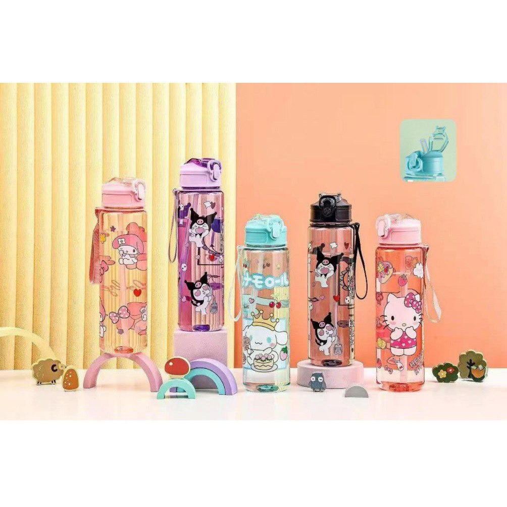 Kuromi Sanrio Stitch ขวดดื่มฟักทอง 600ml HX3285 HX3286 HX3287 - Toserbazaar