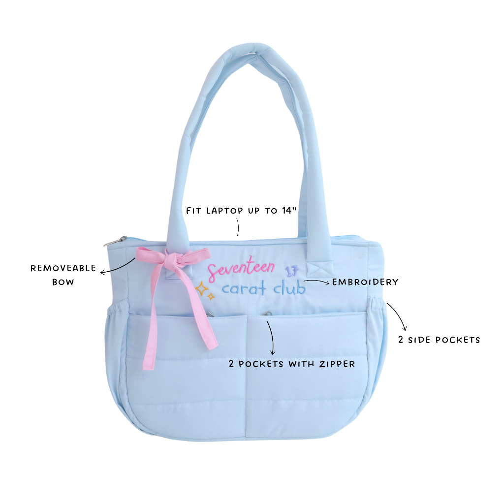Seventeen Puffy Tote Bag (สําหรับแล็ปท็อปสูงสุด 14")