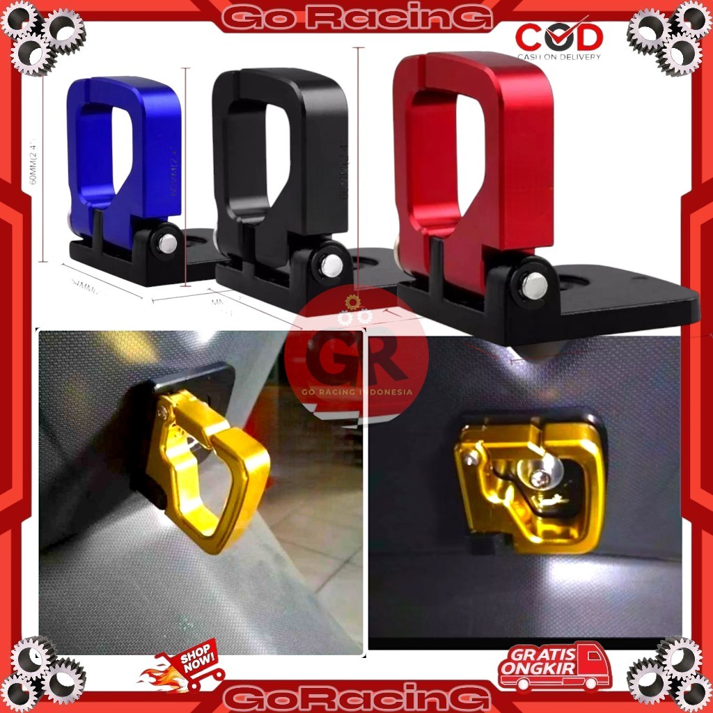 GANTUNGAN Cnc ตะขอแขวนสินค้าพับไม้แขวนเสื้อ nmax aeerox beat vario mio lexy universal Racing PAK8P