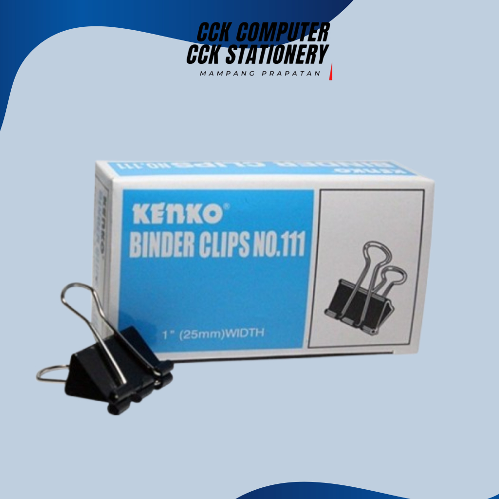คลิปหนีบกระดาษ / Binder Clip / Binder Clip No.111 (กล่องเล็ก)