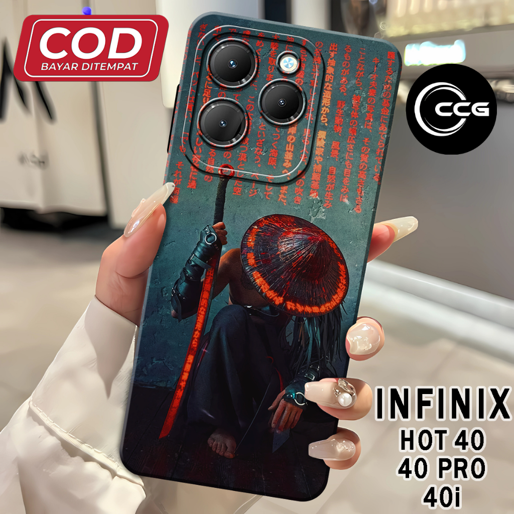 ( CCG 29 ) Softcase ซิลิโคน hp เต็มยางยืดหยุ่นสําหรับ infinix hot 40 l hot 40i l hot 40 pro Pro กล้อ
