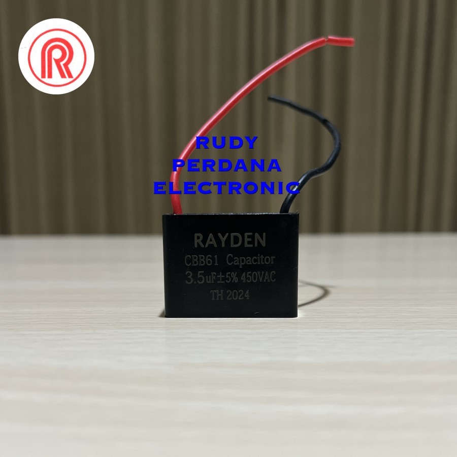ปั๊มน้ํา FAN BOX CAPACITOR 3.5UF 450V 3.5 UF 450 VOLT CBB61 RAYDEN