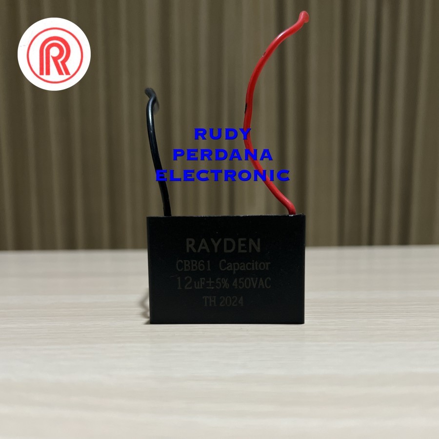 ปั๊มน้ํา FAN BOX CAPACITOR 12UF 450V 12 UF 450 VOLT CBB61 RAYDEN