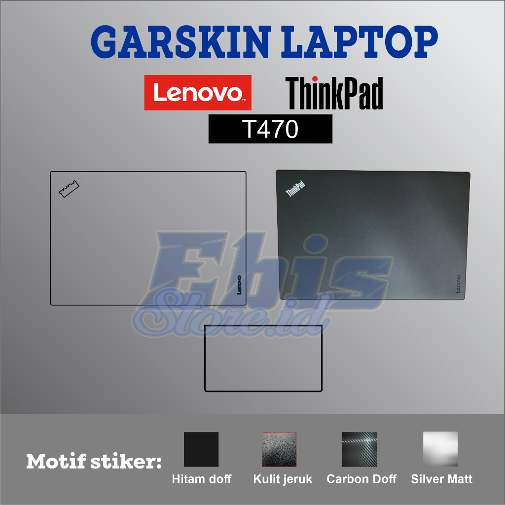 Garskin Lenovo T470, T470s Thinkpad skin Protector