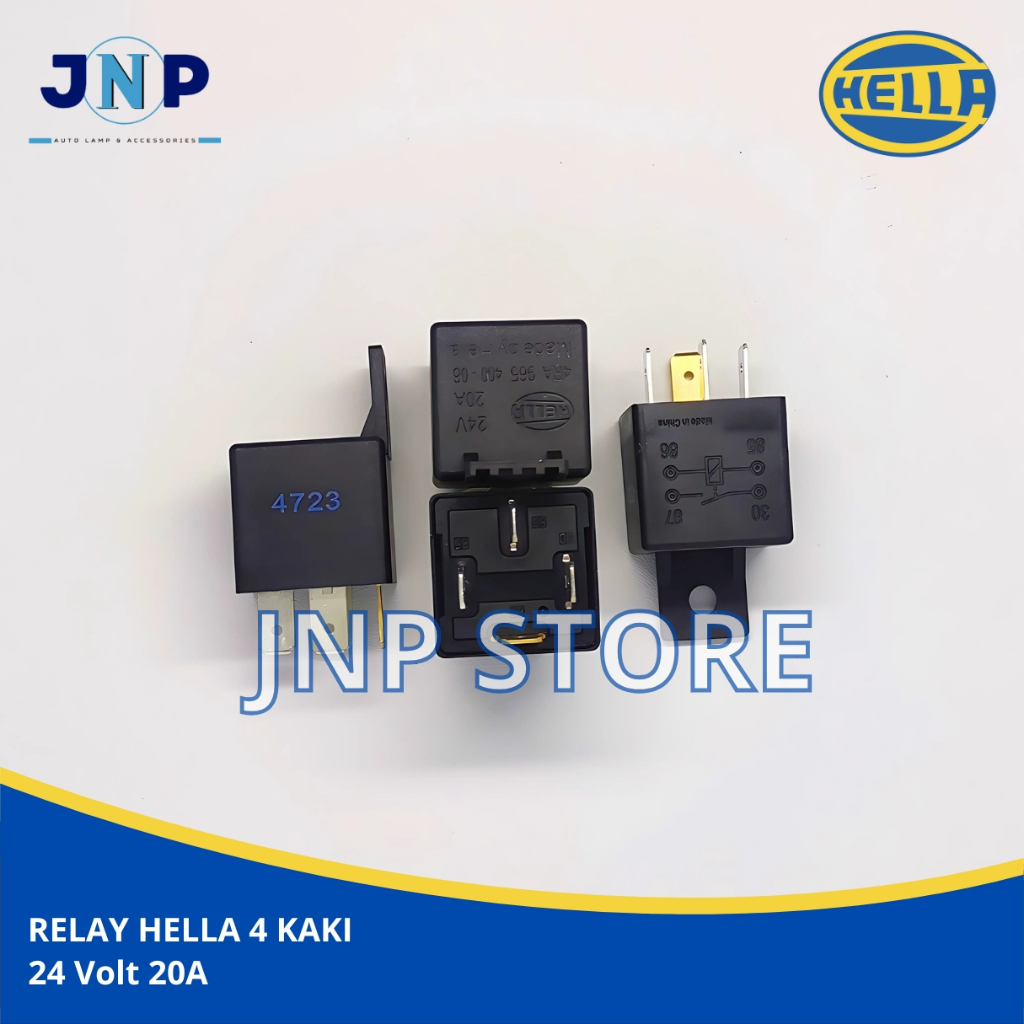 Hella RELAY 24V 20A 4 FET - แตรและไฟสําหรับรถยนต์ทุกประเภท