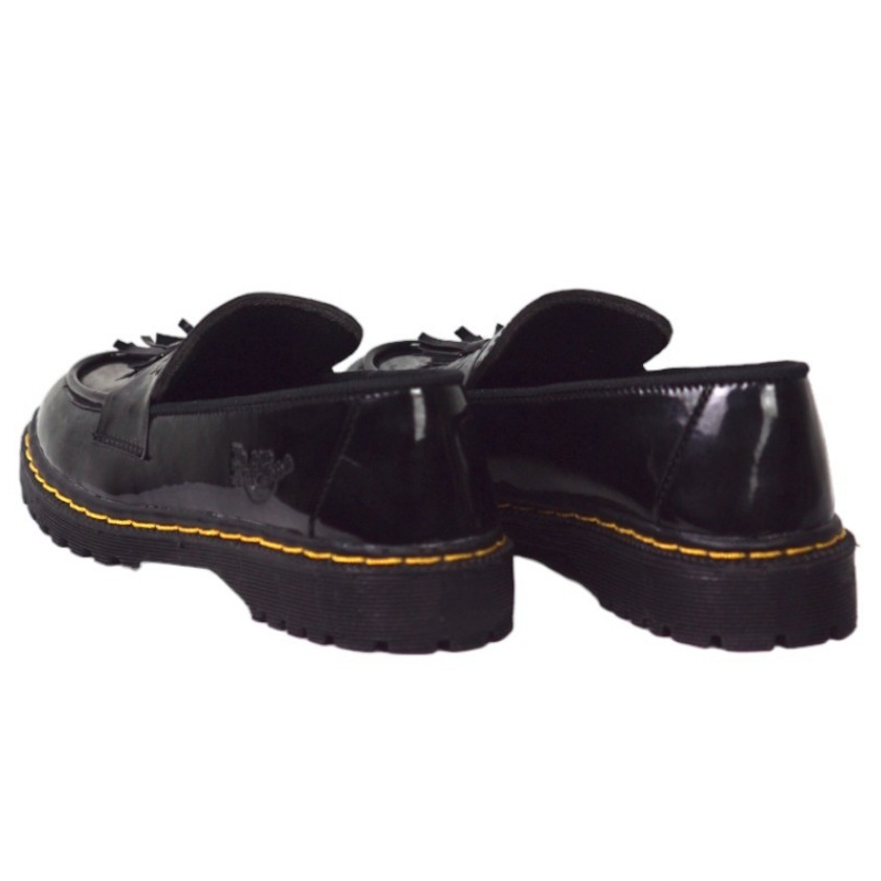 รองเท้าโลฟเฟอร์มันวาว Unisex / luk lofer / รองเท้าผู้ชายและผู้หญิงล่าสุด UK 36-45