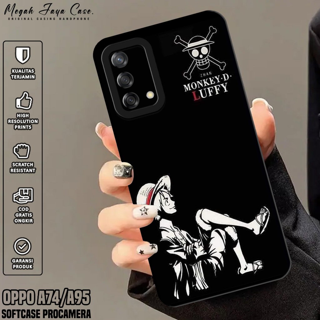 Softcase Oppo A74 / A95 4G - เคส Hp Oppo A95 / A74 4G Motif OP - ซิลิโคน Hp Oppo A95 - เคส Hp Oppo A