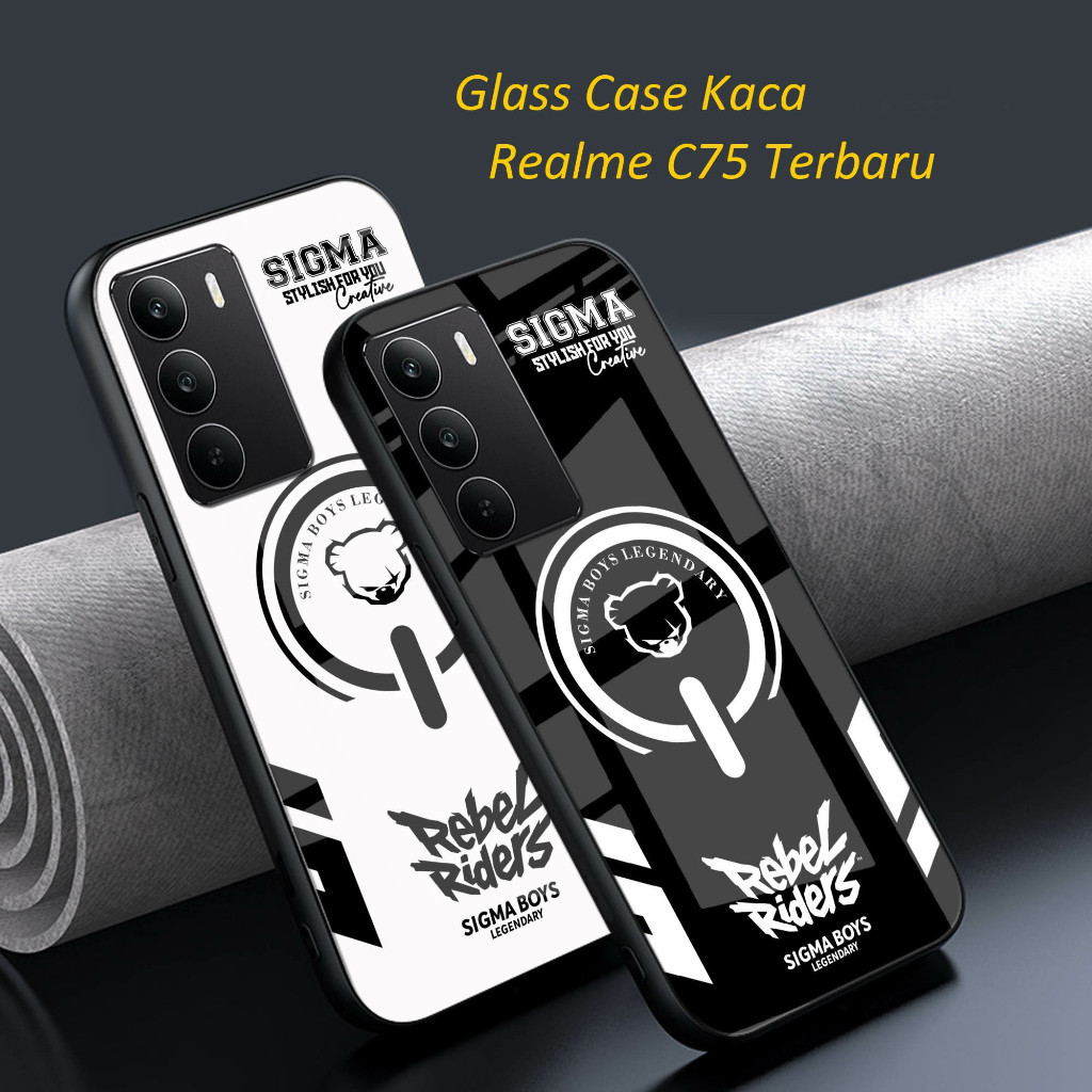 Softcase Glass Glossy Glass Realme C75 C71 ใหม่ 2024 - ปลอก Hp Realme C75 C71 - เคสป้องกัน Hp Realme