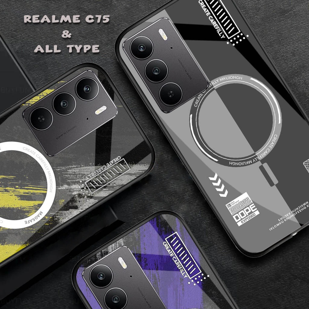 HP เคสโทรศัพท์ซิลิโคนเคลือบเงาสําหรับ - Realme C75 - เคส Realme C75 ล่าสุด - เคสโทรศัพท์ Realme C75 