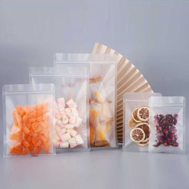 ซองขุ่น ซอง ถุง - 13x20ซม - 10 ชิ้น - ซิปล็อค - คลิปพลาสติก - บรรจุภัณฑ์ถุงคุกกี้ - หน้ากาก - ผงชา