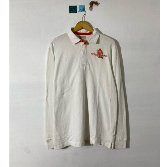 RALPH LAUREN WHITE RUGBY POLO