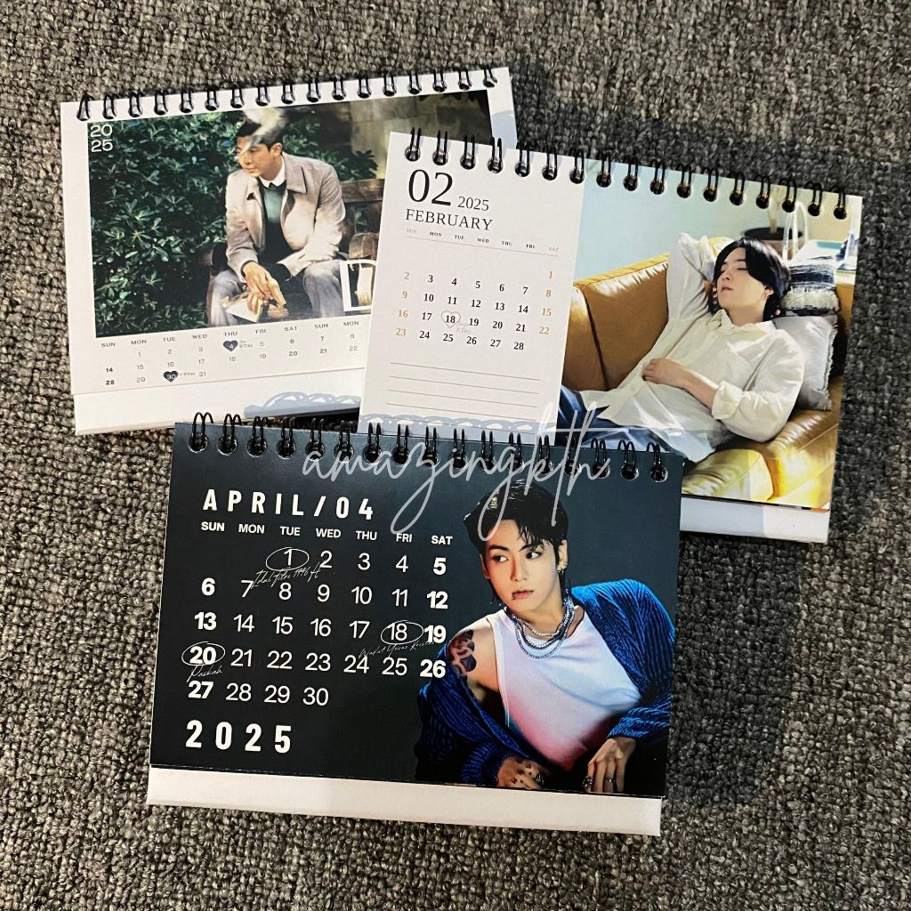 DESK CALENDAR 2025 BTS KPOP / CUSTOM CALENDAR 2025 / 2025 BTS KPOP CALENDAR