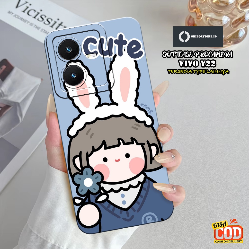 HP ล่าสุด VIVO Y22 Phone Case - Cartoon Case Motif - เคส VIVO Y22 - เคส VIVO Y22 Phone Softcase - เค