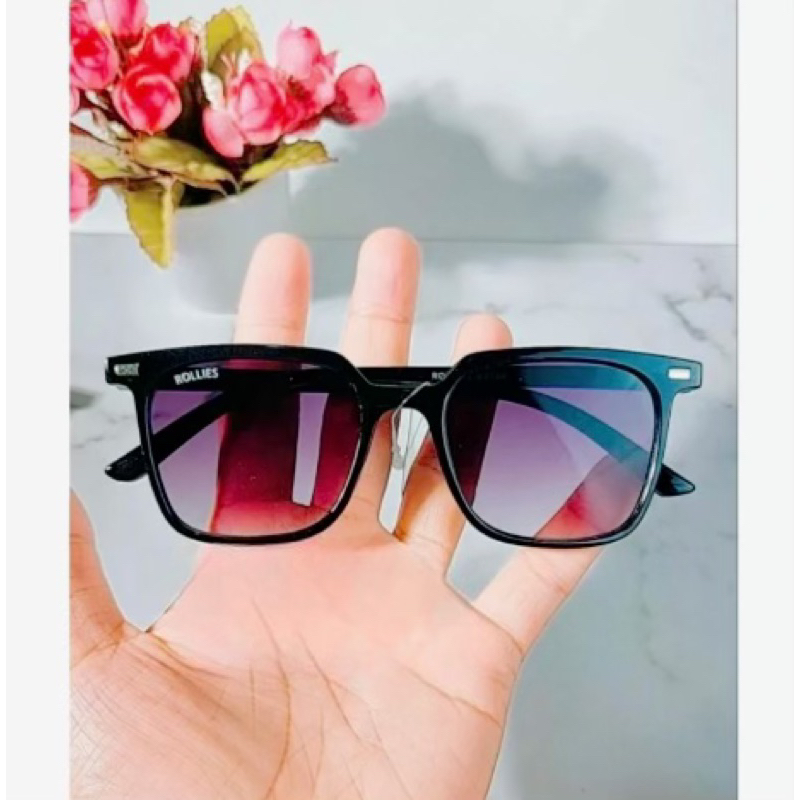 ELDORA / แว่นตาแฟชั่นสีผู้หญิงผู้ชายสีดําสแควร์กรอบแว่นตา UD105