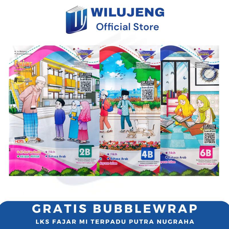 LKS Fajar Kari MI แบบบูรณาการ Mixture Class 1 2 3 4 5 6 Odd & Even Semester Putra Nugraha หลักสูตรล่