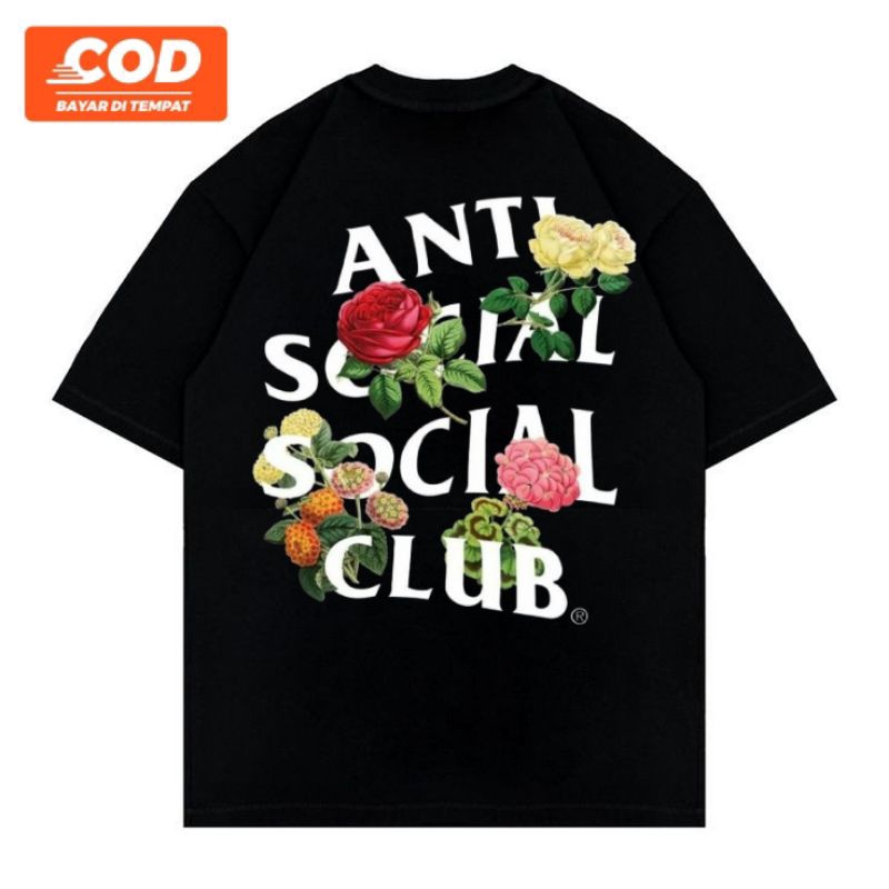 ANTI SOCIAL SOCIAL CLUB เสื้อยืด CASUAL DISTRO - ANTI SOCIAL CLUB FLOWERS - KENE BAE