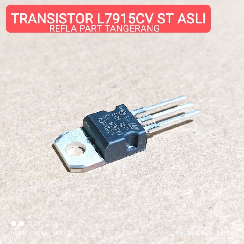 L7915CV L7915 L 7915 7915CV เครื่องปรับแรงดันไฟฟ้า ST ORIGINAL