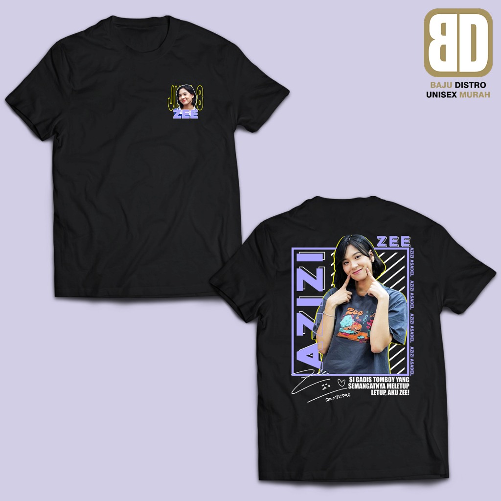 KATUN ZEE JKT48 SIGNATURE Oshi Member JKT48 ผู้ใหญ่ Unisex Tops สําหรับผู้ชาย/ผู้หญิงผ้าฝ้าย