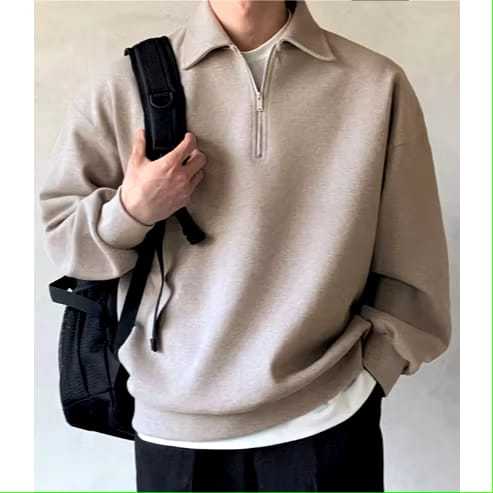 SWETER RUGBY POLOSWETER POLO SWETER ZIPPER RUGBY SWETER POLO SWETER เสื้อสเวตเตอร์ผู้ชาย