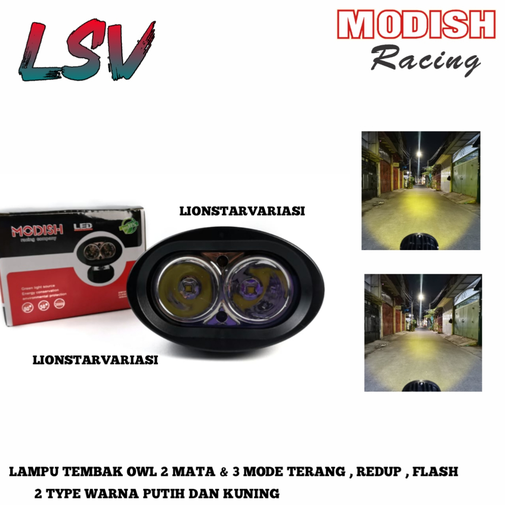MATA OWL 2-Eye LED Spotlight 20 วัตต์ Worklight Flash Universal
