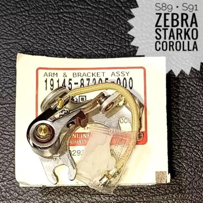 PLATINA DELCO ZEBRA S89/S91 BODYTEX / ESPASS - STARLET - COROLLA GL / KE70 / KE30 / B80D TWINCAM - C