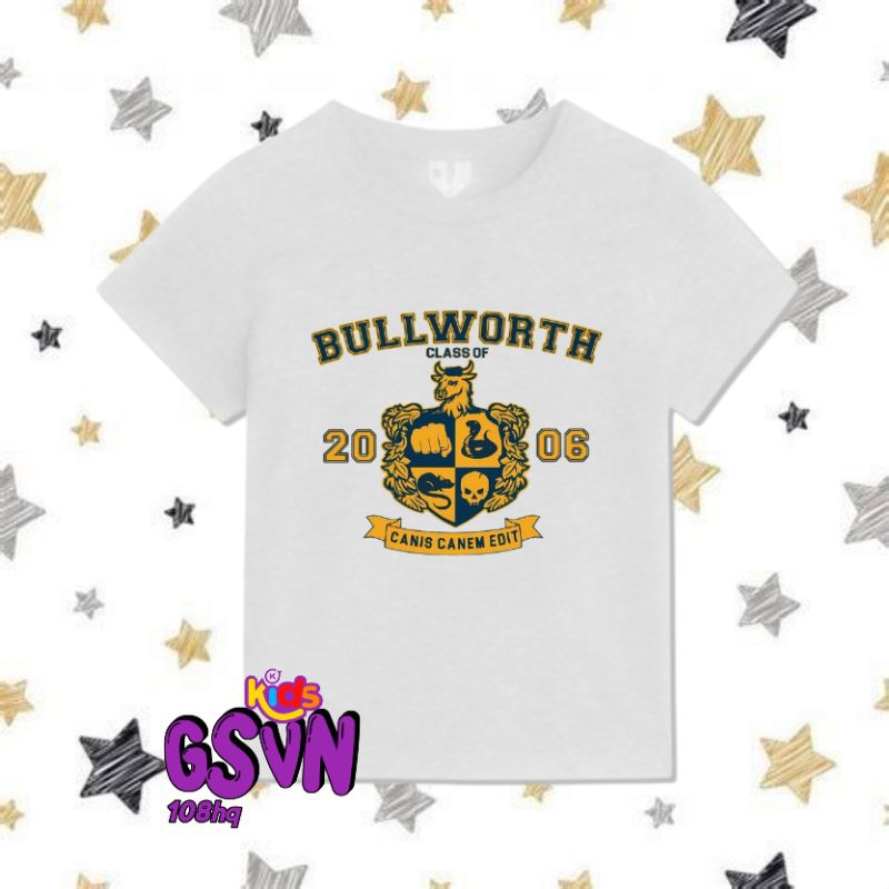 KIDS TSHIRT TEE BULLY SINCE 2006 BULLDWORTH ACADEMY CLASS OF SCHOLARSHIP CANIS CANEM EDIT AGE 3 4 5 
