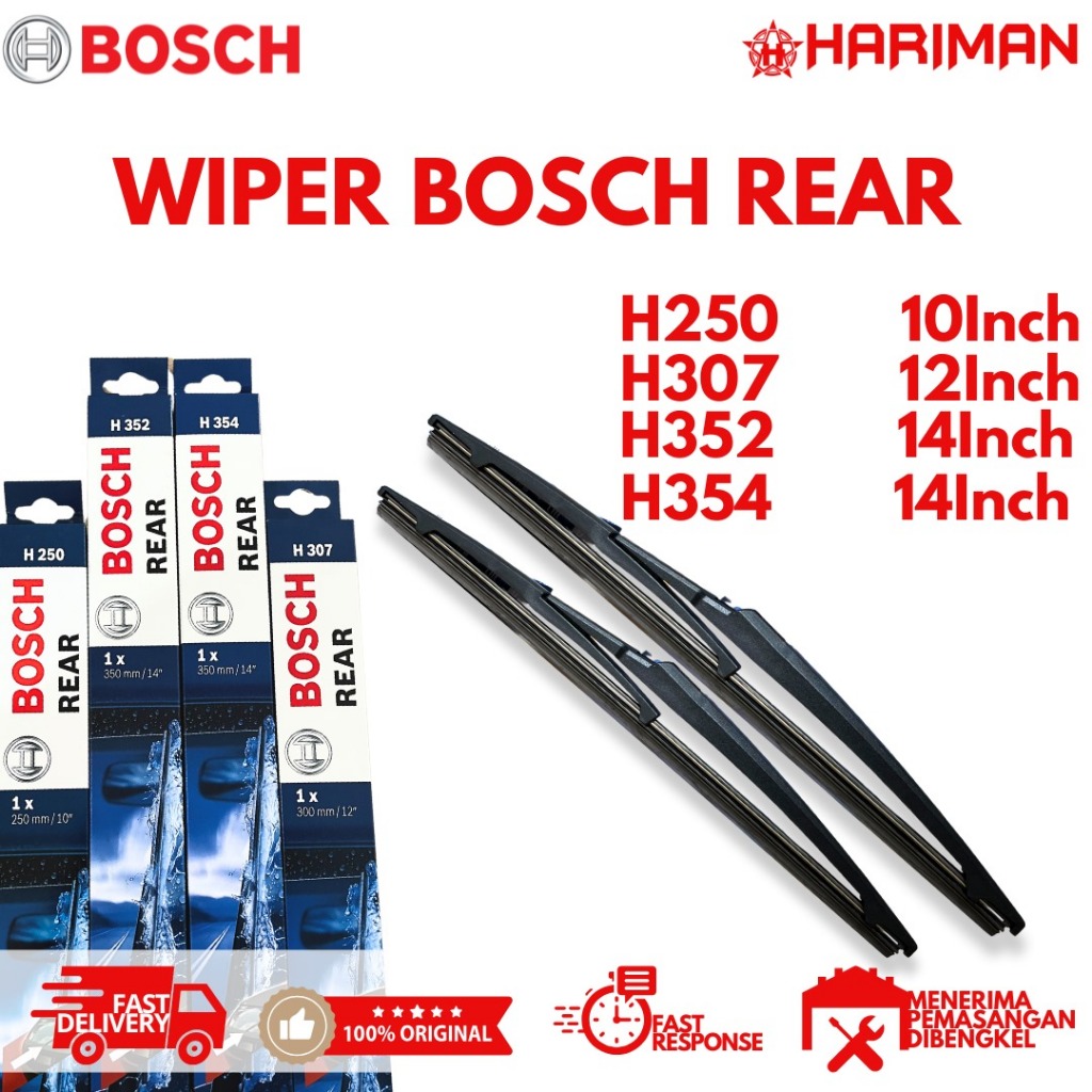 BOSCH H307 12" / H354 14" / H352 14" / H250 10" INCH UNIVERSAL CAR WIPER