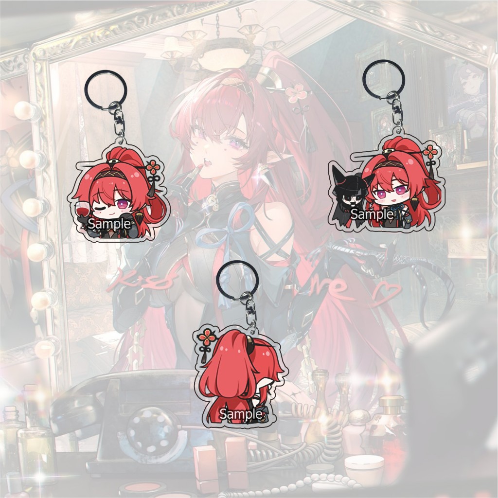 GANTUNGAN Wuthering Waves Yinlin 2- Keychain - พวงกุญแจเกมอนิเมะ - ของที่ระลึก - ล่าสุด