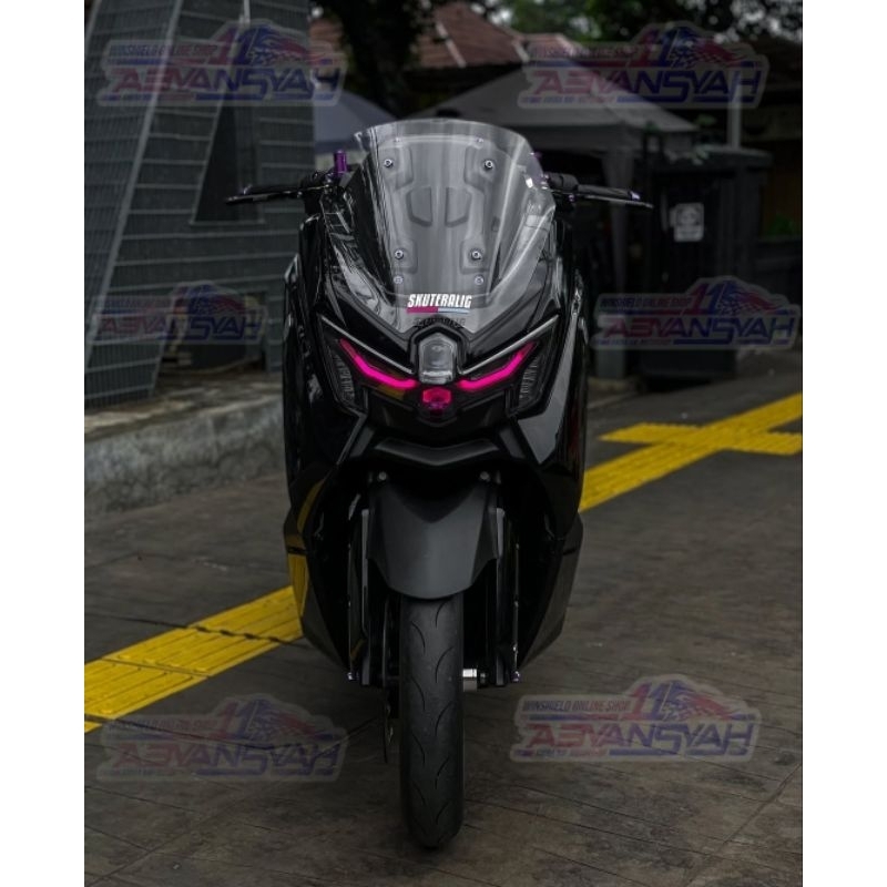 กระจกบังลม Nmax Turbo Neo S 2024/2025 Standard Short. New Nmax Visor Gen3 turbo Flat. ความสะดวก 4 มม.
