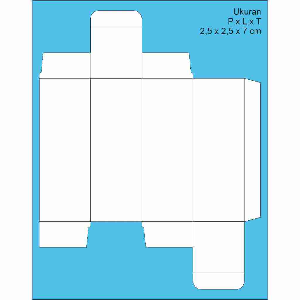 กล่องโลโก้ Full Color/Own แบบกําหนดเอง Size L x W x H = 2.5 x 2.5 x 7 ซม.