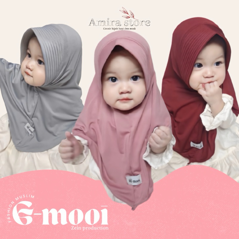 G-MOOI ฮิญาบเด็ก 0 6 เดือน 1-8 ปี BERGO HAMIDA กีฬา CHILDREN เด็ก hijab ทารกแรกเกิด headscarf