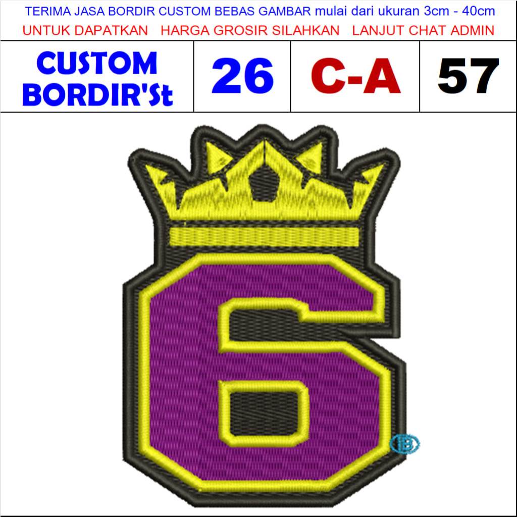 BASKETBALL CLUB LOGO EMBROIDERY PATCH 6 C-A57 - CUSTOM EMBROIDERYST TESTIMONI