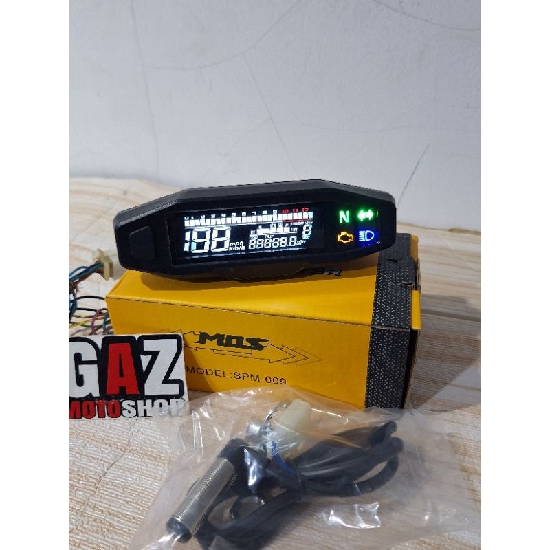 มาตรวัดความเร็วดิจิตอล KTM รุ่น Spido LED Mini Full Indicator Universal Speedometer CB GL MP Tiger CRF KLX Rx King