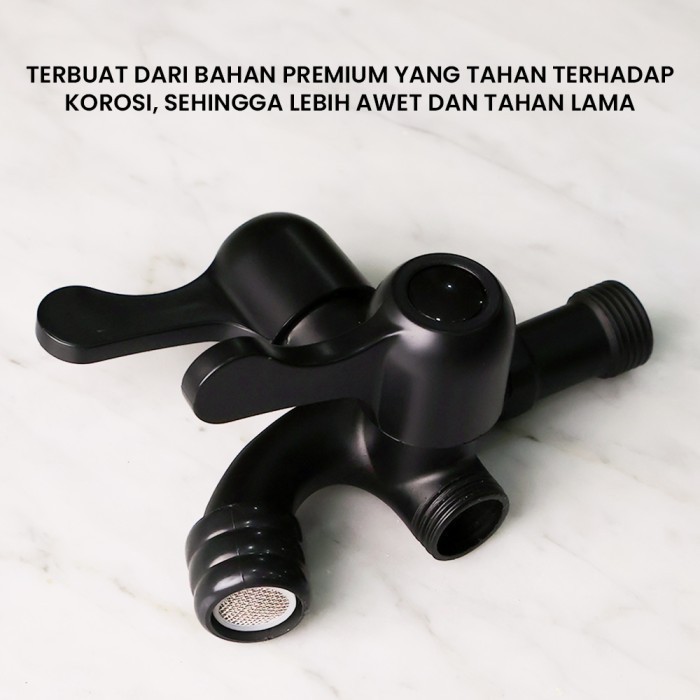 BLACK BRANCH WATER FAUCET DOUBLE FAUCET BLACK SHOWER WALL FAUCET BLACK BRANCH FAUCET