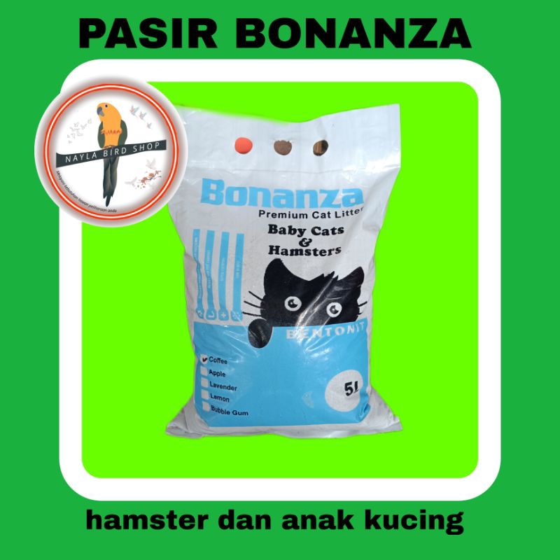 CAT & HAMSTER SAND SCENTED CLUMBED SAND BONANZA SAND 5L