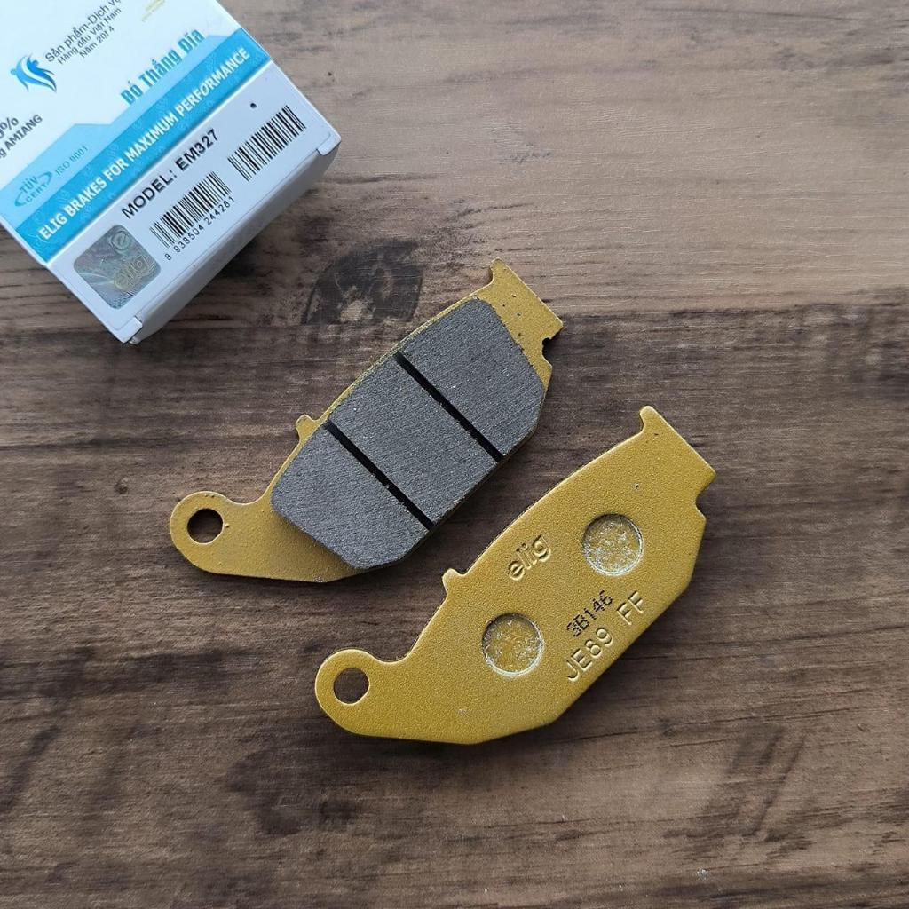 ผ้าเบรกหลัง ELIG EM327 SUZUKI GSX 150R และ S CBR150 2 แสง