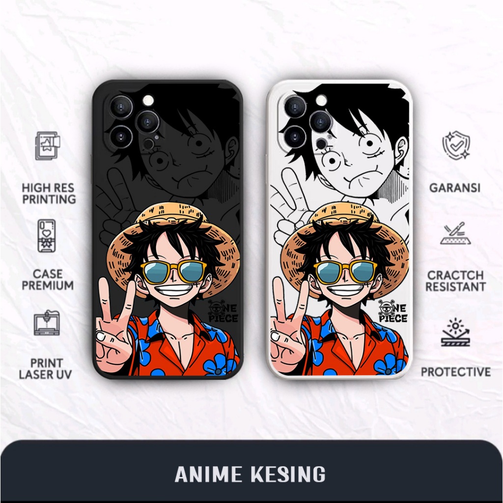 กรณีLuffy One Piece Realme 5 5i 6 7 7i 8 9 10 C2 C20 C30 C31 C20 C17 C15 C12 C25 C11 C25S C21Y C35 C