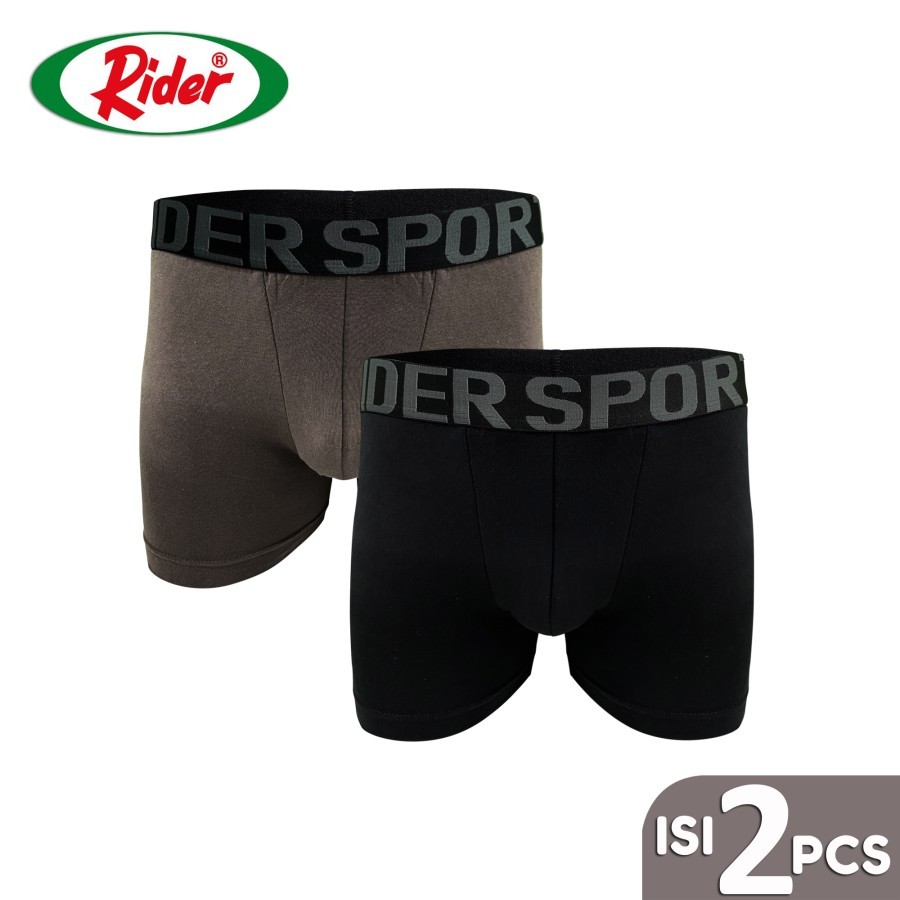 กางเกงบ็อกเซอร์ผู้ชาย Rider Sport R601B 2 ชิ้น