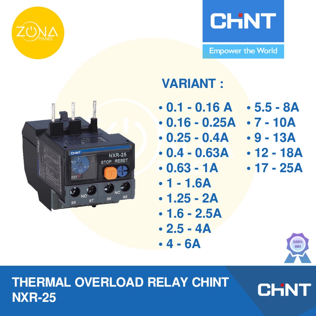 THERMAL OVERLOAD RELAY CHINT NXR-25 NXR 25 NXR25