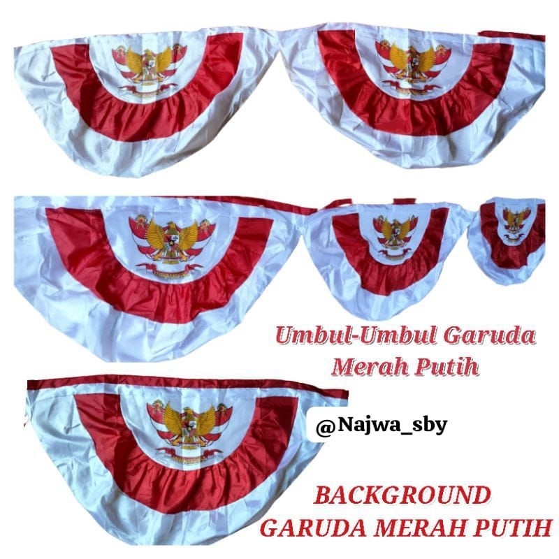 MERAH RED AND WHITE GARUDA BACKGROUND