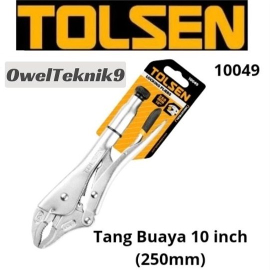 OwelTeknik9 - คีมจระเข้ 10 นิ้ว TOLSEN 10049/คีมล็อค TOLSEN 10049/คีมจระเข้ตรง 10" TOLSEN