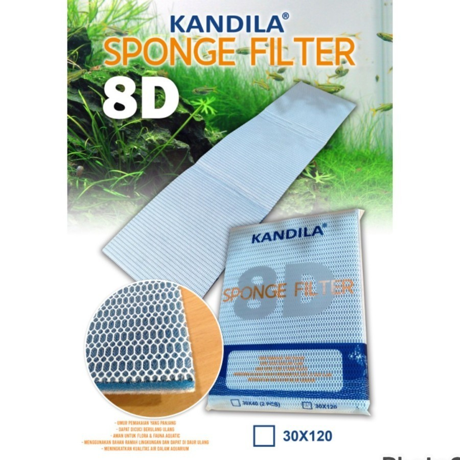 KANDILA SPONGE FILTER 8D COTTON FILTER AQUARIUM 8D