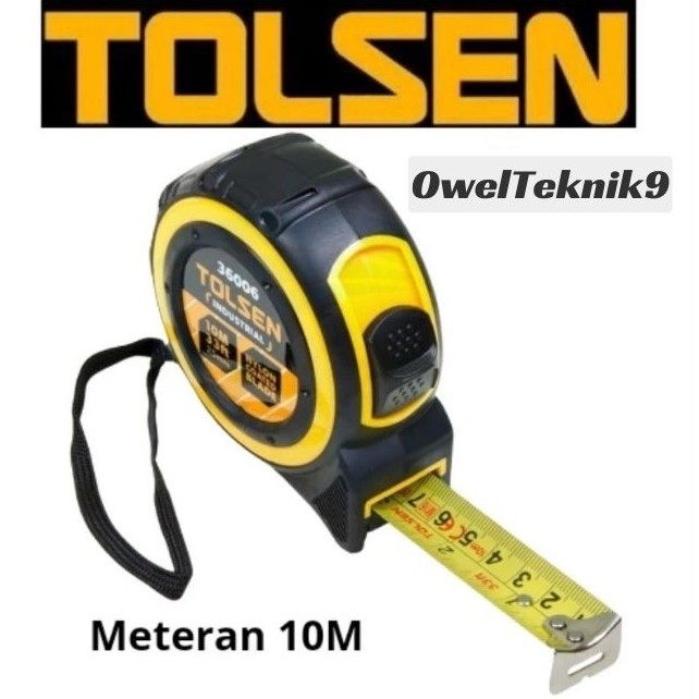OwelTeknik9 - 10 M TOLSEN Meter/10 เมตรเมตรเมตรยาง TOLSEN 36006