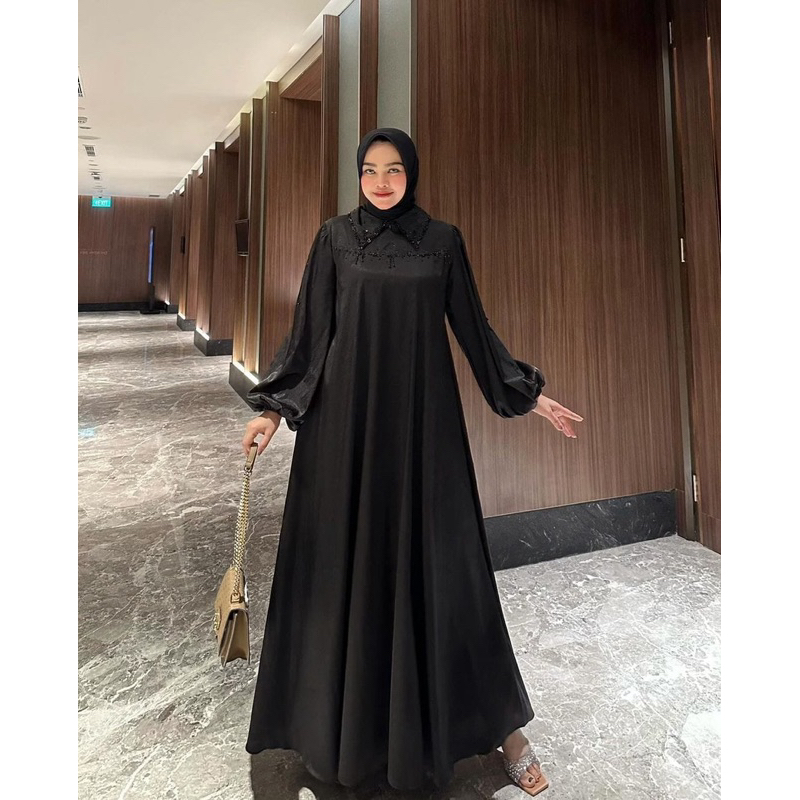 New Namira Dress Shimmer Silk Gamis หรูหราหรูหรา Exclusive รุ่นล่าสุดสําหรับเชิญร่วมสมัย