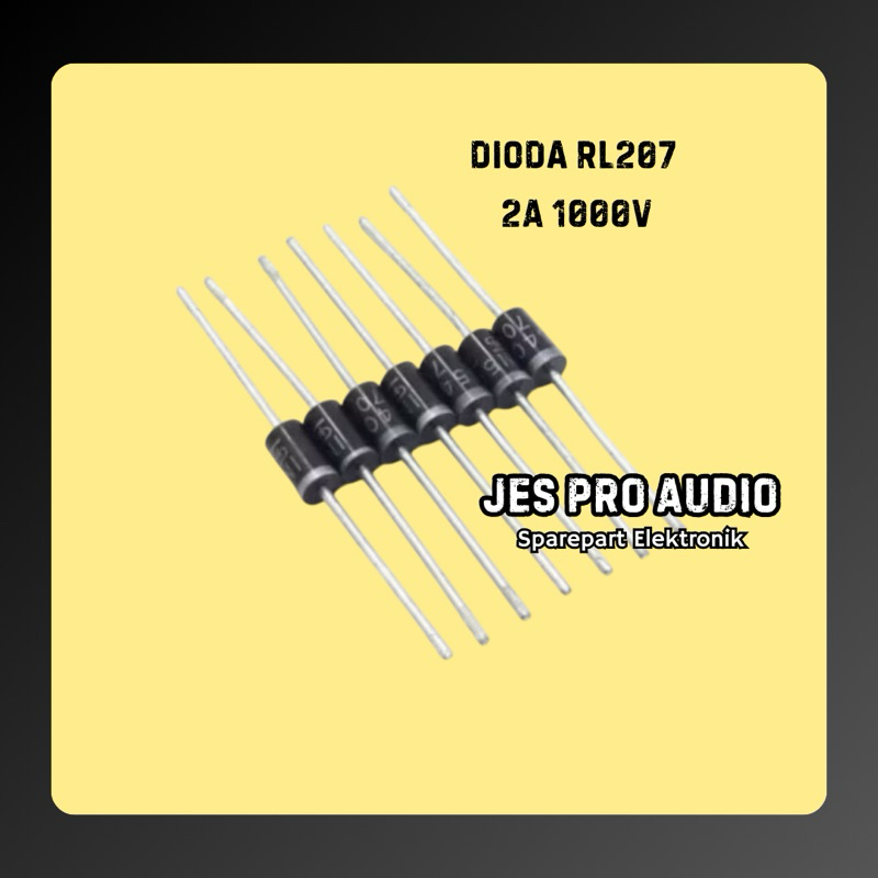 RL207 RL 207 2A 1000V MIC FAST RECOVERY RECIFER DIODE
